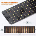 LED full spectrum plant growth lamp with dimming and timing, warm pink light, aluminium shell, 546 LED beads, 40W