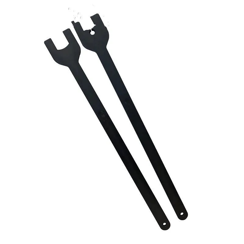 Two-piece alloy steel Land Rover fan wrench set showing 36mm and 40mm metric spanners for auto repair