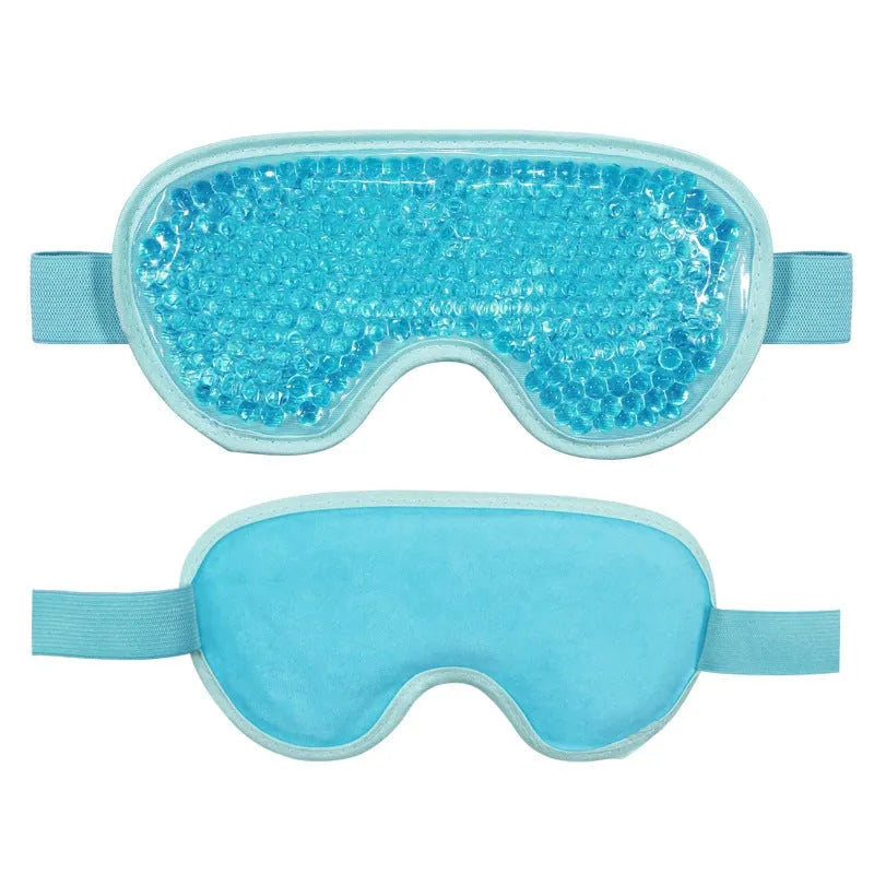 White portable rechargeable eye compress device with included eye mask and charging cable