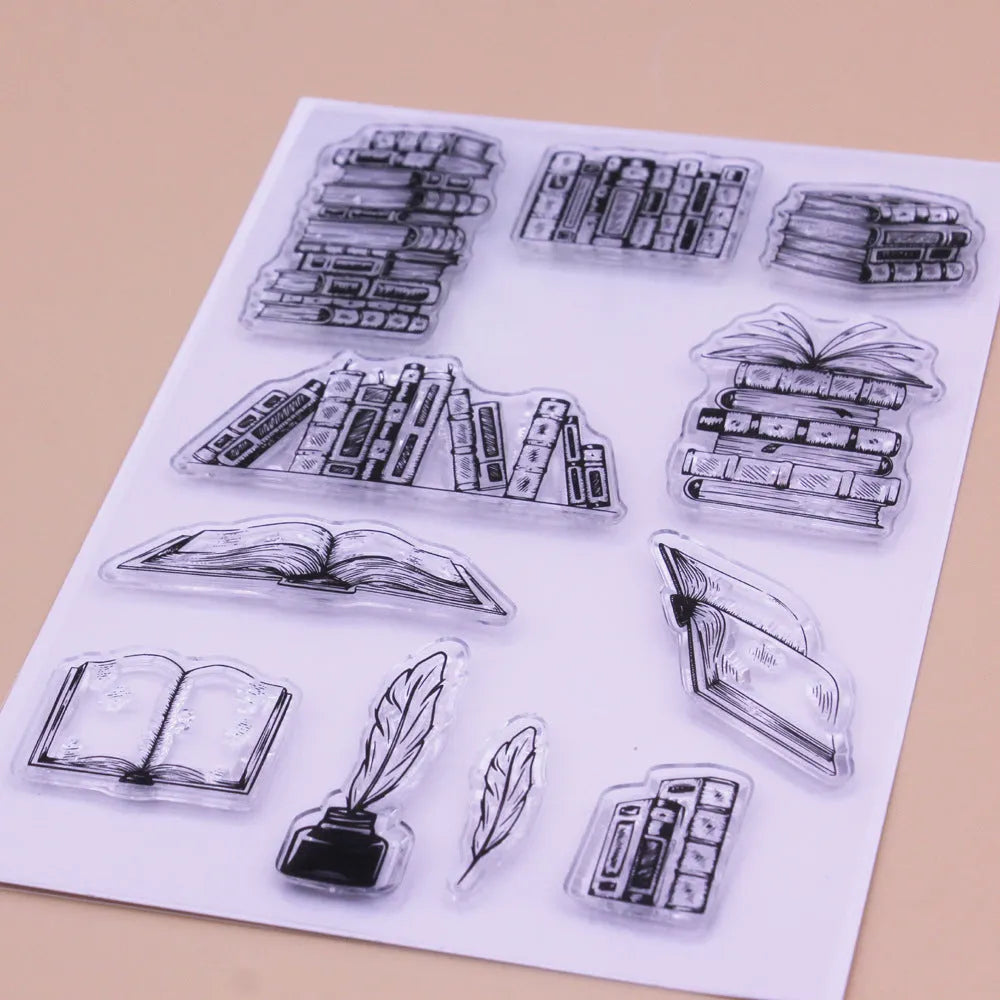 Transparent silicone stamp with pattern design measuring 11 by 16 centimetres