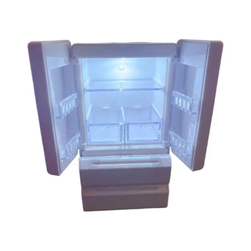 White plastic miniature candy toy model with LED light for dollhouse decoration
