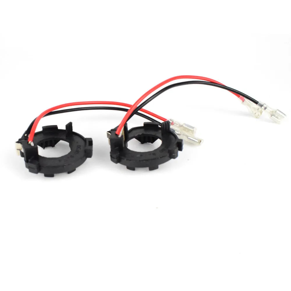 Black H7 LED headlight adapter bracket for Volkswagen Golf and Jetta models
