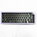 DIY mechanical keyboard kit with hot-swappable PCB and RGB backlit keys in multiple colour options
