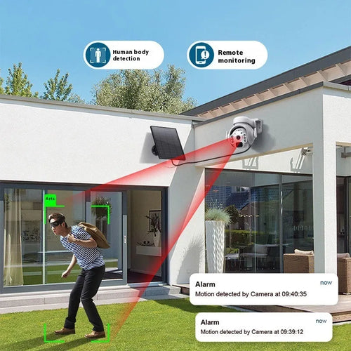 3 million pixel solar security camera with full colour night vision for home monitoring