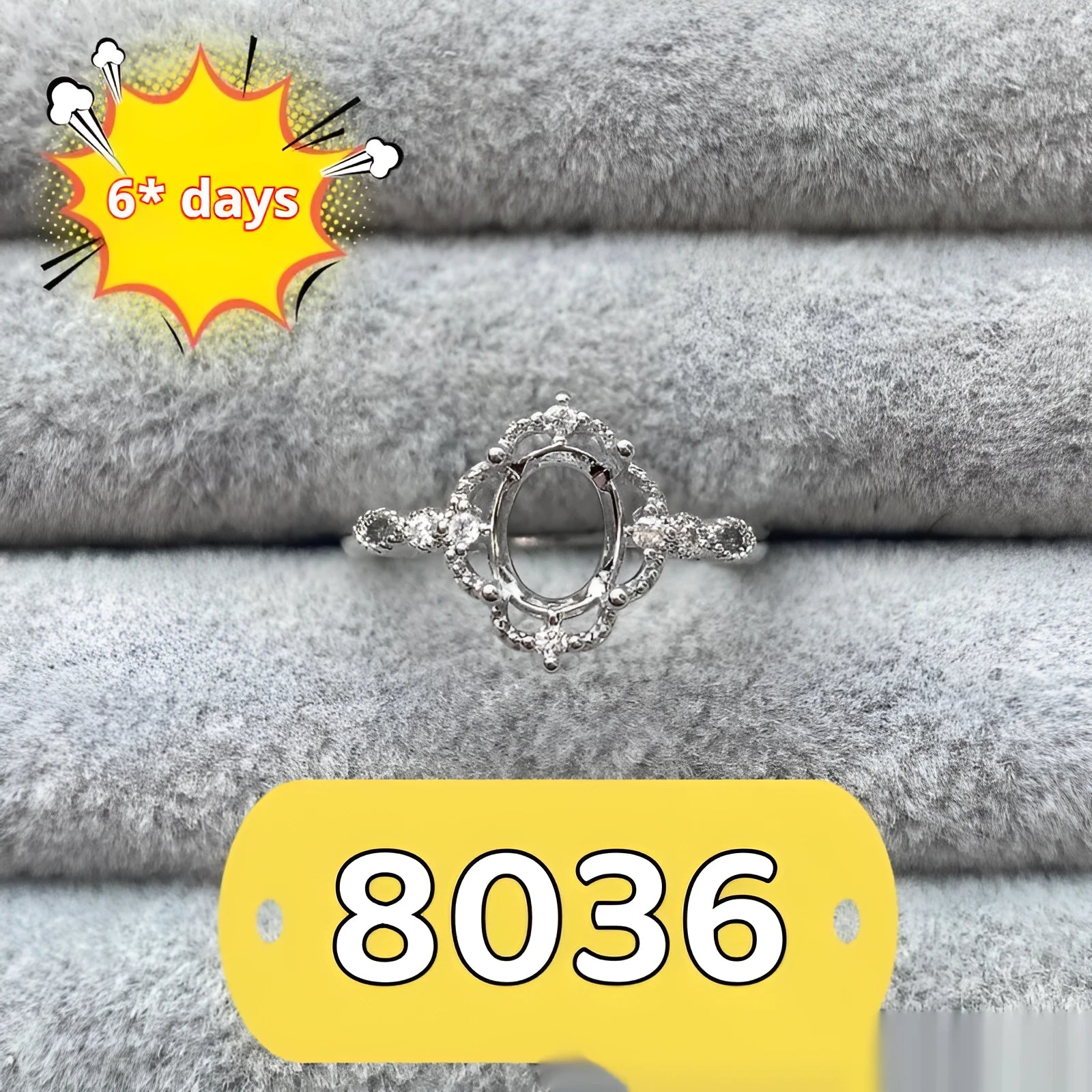 Oval denier ring ornament with five-pointed star decoration, open mouth adjustable design, copper electroplated finish