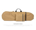 Waterproof nylon skate bag for yoga and outdoor sports gear in black, showing 20-35 litre capacity.