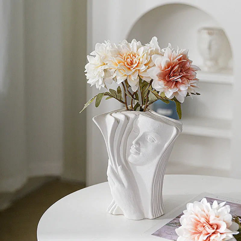 Ceramic book stand with glazed finish in modern simplicity style for desktop organisation and decoration