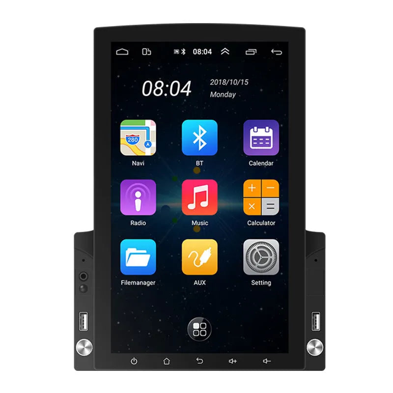 9.7 inch vertical screen Android 10.0 car MP5 player navigator with Bluetooth 4.0 and offline map