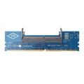 DDR4 laptop to desktop memory adapter card with gold contacts in anti-static packaging