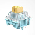 Sea Salt Lemon PRO Mute colour mechanical keyboard switch components set of 36 pieces.