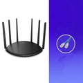 TL-WDR7661 AC1900 Gigabit wireless home router with network cable.