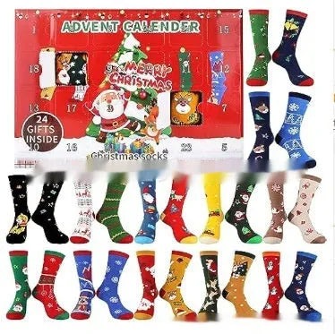 Christmas Socks Blind Box containing one random miniature resin and plastic stocking figure decoration.