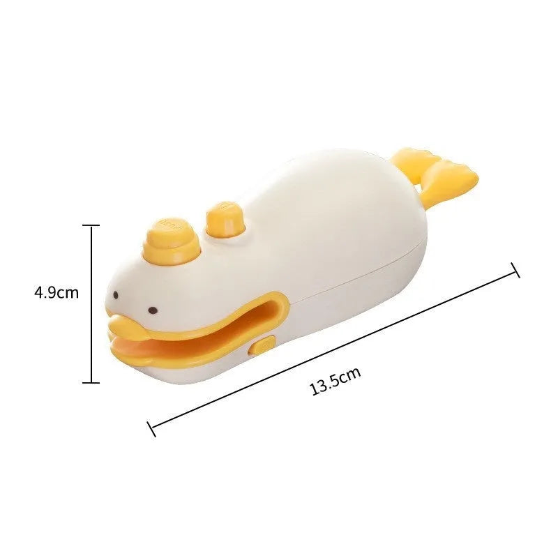 Yellow duck rechargeable sealing machine with charging cable