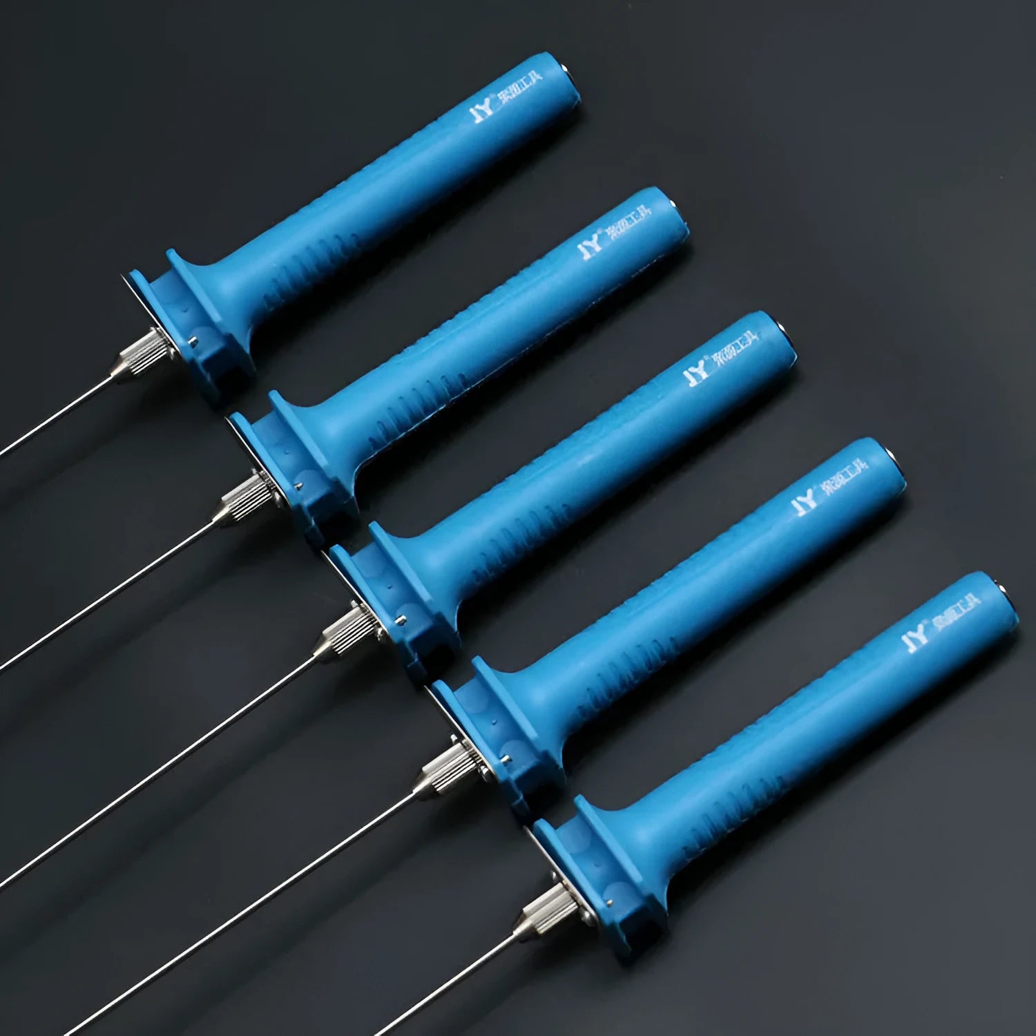 Blue electric heating cutter pen for foam and polystyrene cutting with plastic handle