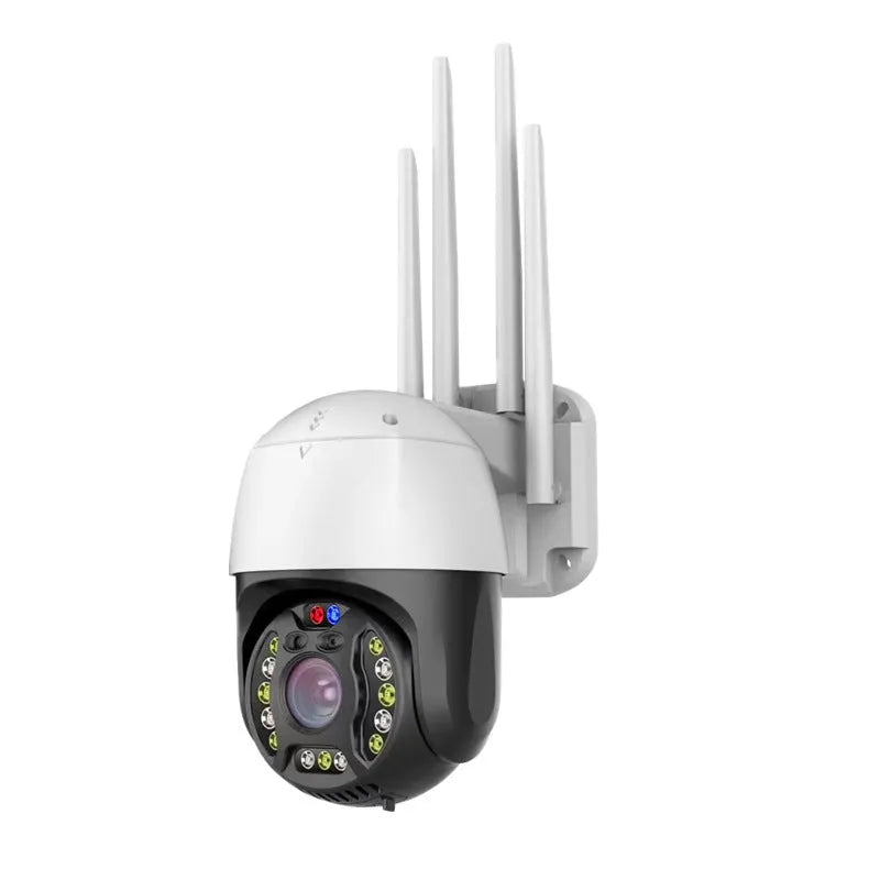 5MP outdoor dome security camera with 360 degree rotation and infrared night vision capability