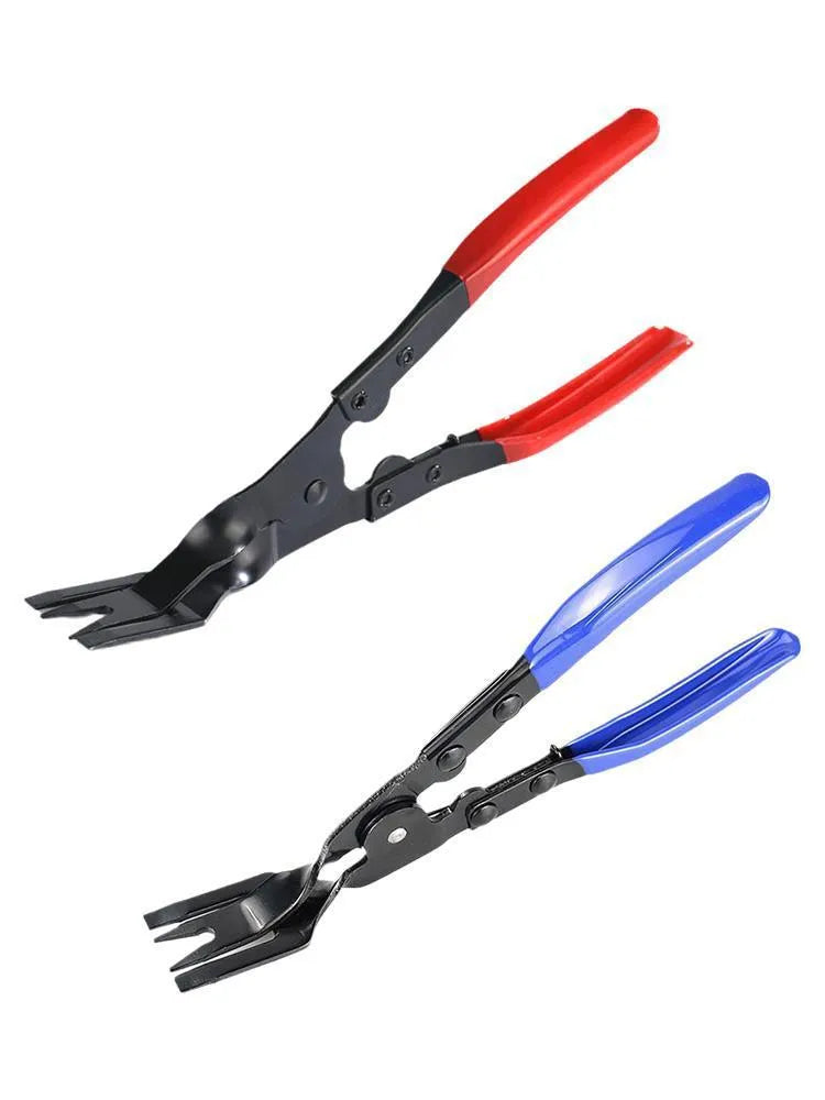 Blue car trim clamp removal pliers with 235mm steel construction for door panel disassembly