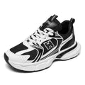 Men's mesh casual running shoes in black, grey, or orange with rounded toe and plastic sole