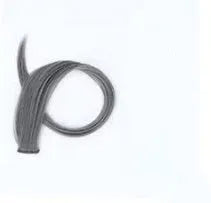 60cm long gradient curly hair wig patch extension in mixed silk material showing vibrant colour options