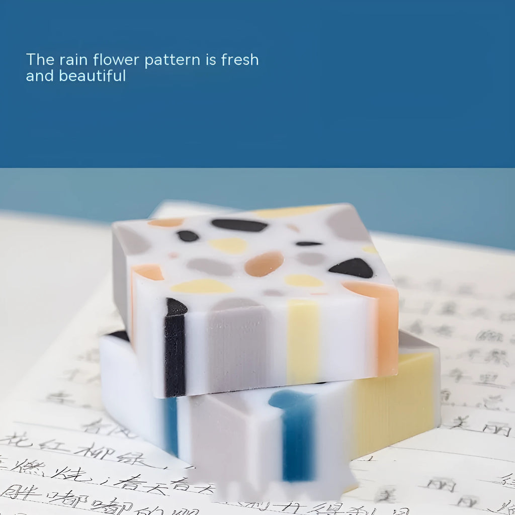 Super Clean Traceless rubber eraser with brick-shaped design for pencil mark removal