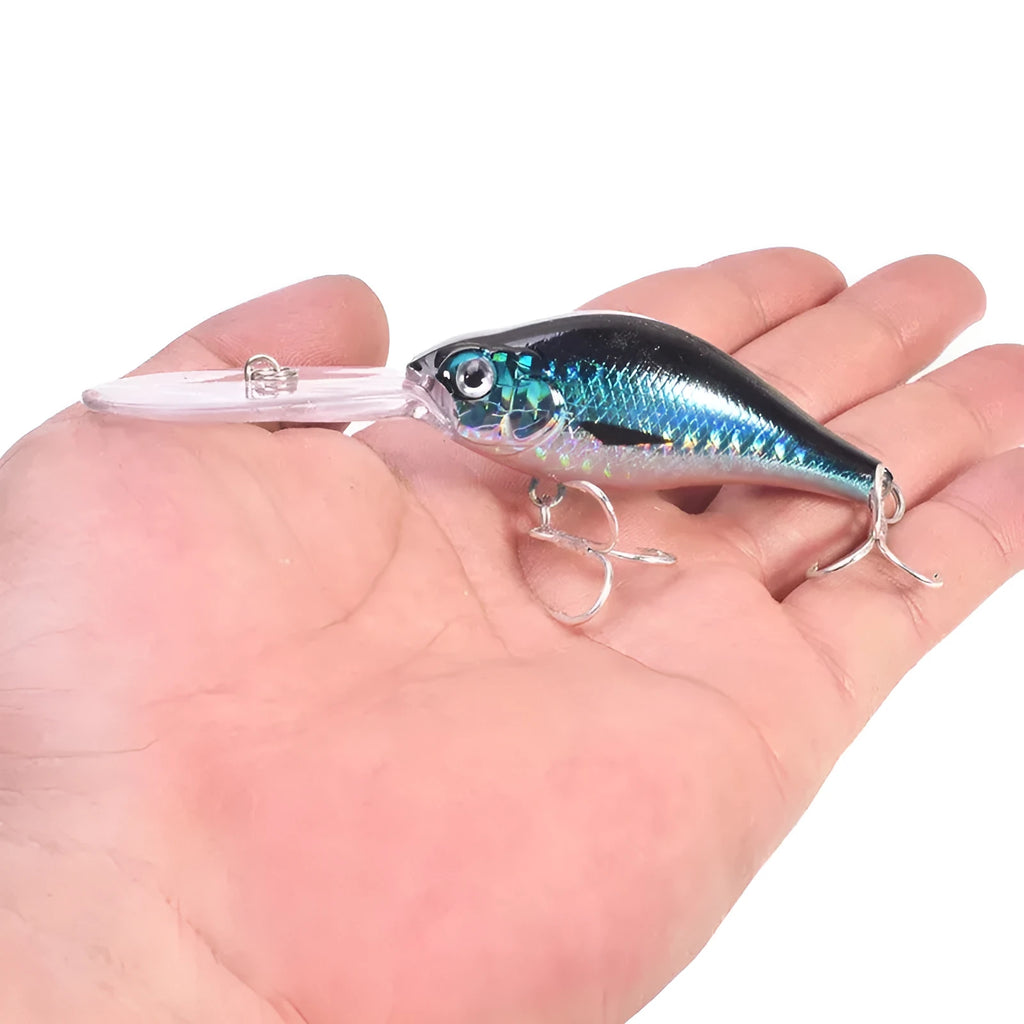 Floating Rock Little Fat Man 10.5cm deep diving mino fishing lure in multiple colours