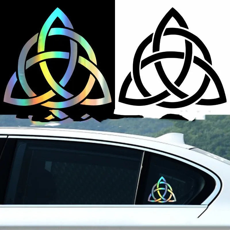 Waterproof car window sticker with humorous design on automobile glass