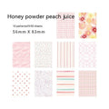 Sweet Light Note Paper in 10 vintage dessert colours including Red Plum Cheese and Caramel Puff