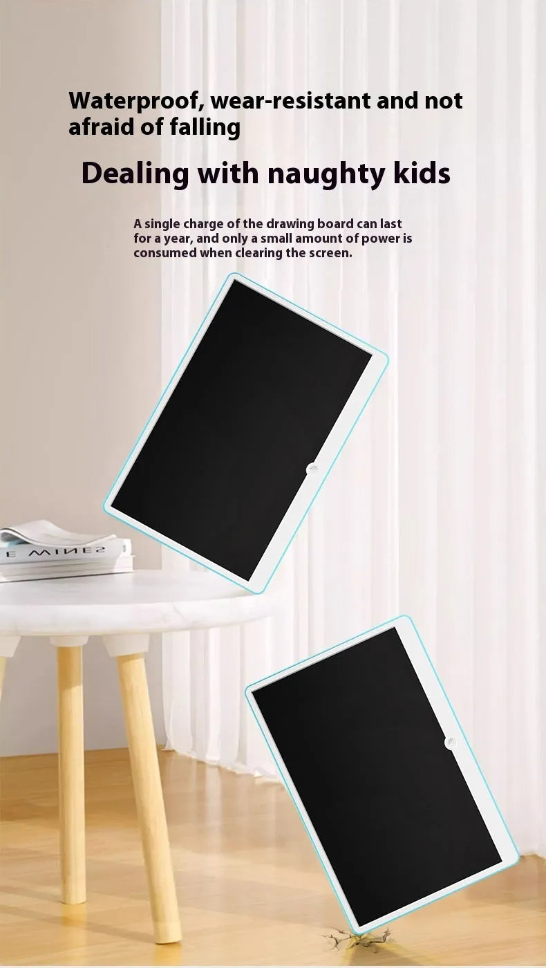19-inch LCD writing tablet drawing board with stylus pen in blue and white colour option