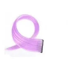 60cm long gradient curly hair wig patch extension in mixed silk material showing vibrant colour options
