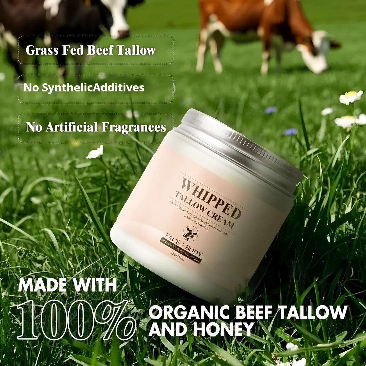 113g tub of butter cream facial moisturiser for dry skin relief