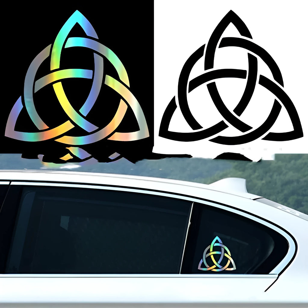 Waterproof car window sticker with humorous design on automobile glass