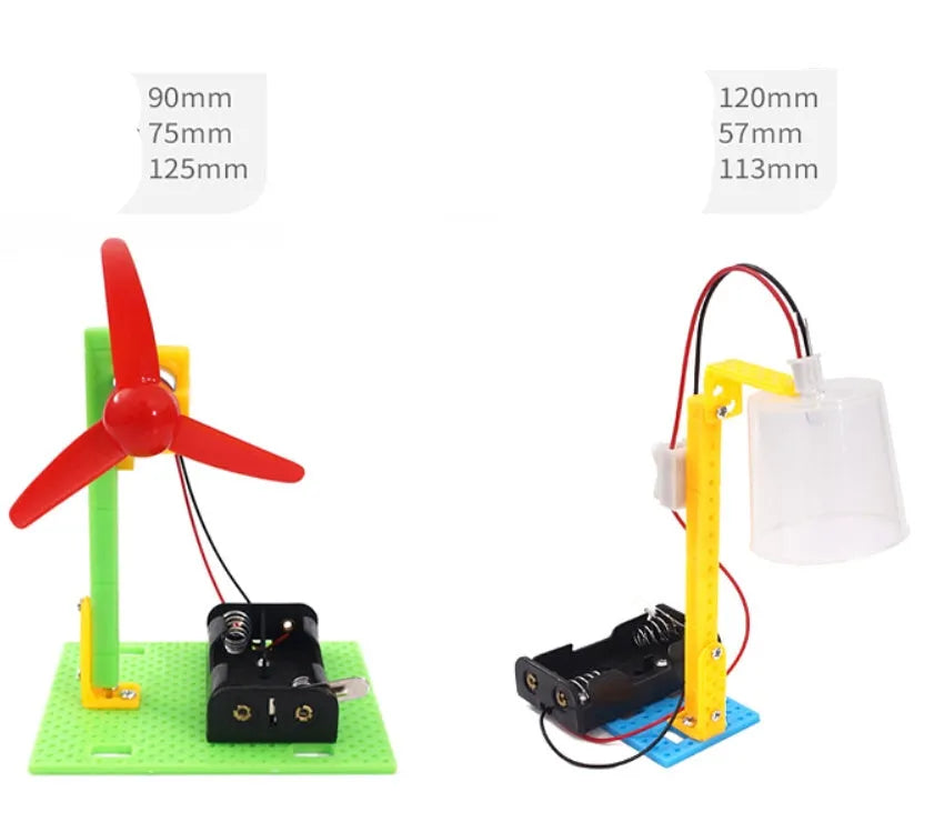 DIY plastic building blocks science experiment teaching aids for children 7-14 years