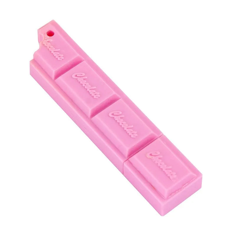 Chocolate cartoon ballpoint pen with 0.5mm bullet tip showing pink beige brown colour options