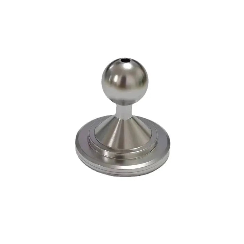 Aluminium alloy universal dashboard mount base plate in silver and black colour options for vehicle instrument panel mounting