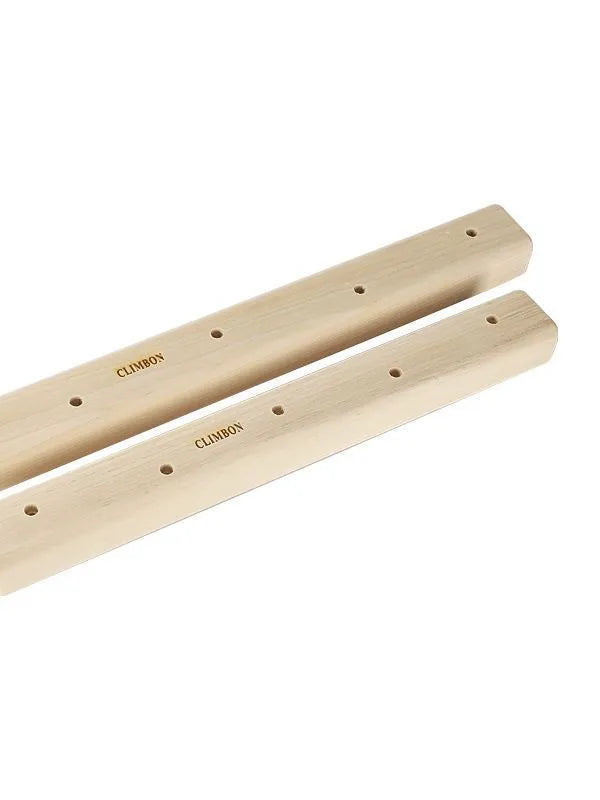 Three solid wood grip strength training finger boards in 12cm, 40cm and 50cm lengths