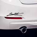 Reflective British bumper sticker showing dimensions of 16cm by 3.8cm in plastic material