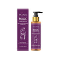 100ml bottle of body oil with sweet almond oil and rose hip oil.