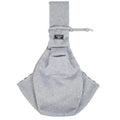 Foldable cat carrier backpack in messenger bag style with breathable mesh panels, shown in multiple colours.