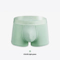 Men's solid colour cotton boxers in black, white, silver grey or light green
