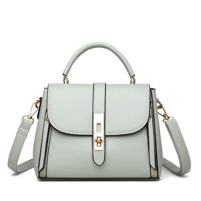 Women's soft PU leather shoulder bag in square vertical design with single strap