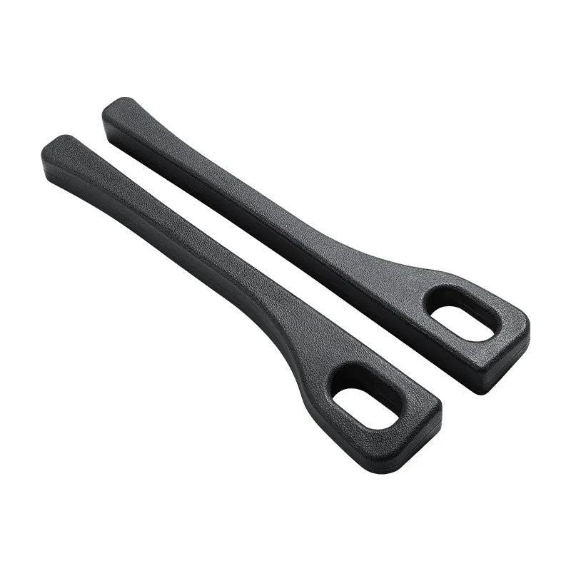 Flexible polyurethane car seat gap filler strip in various colours: beige, black, brown, red, green.