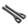 Flexible polyurethane car seat gap filler strip in various colours: beige, black, brown, red, green.