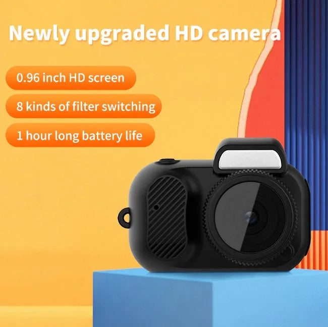 Black Y3000 HD outdoor sports camera with 0.96-inch display screen on a plain background