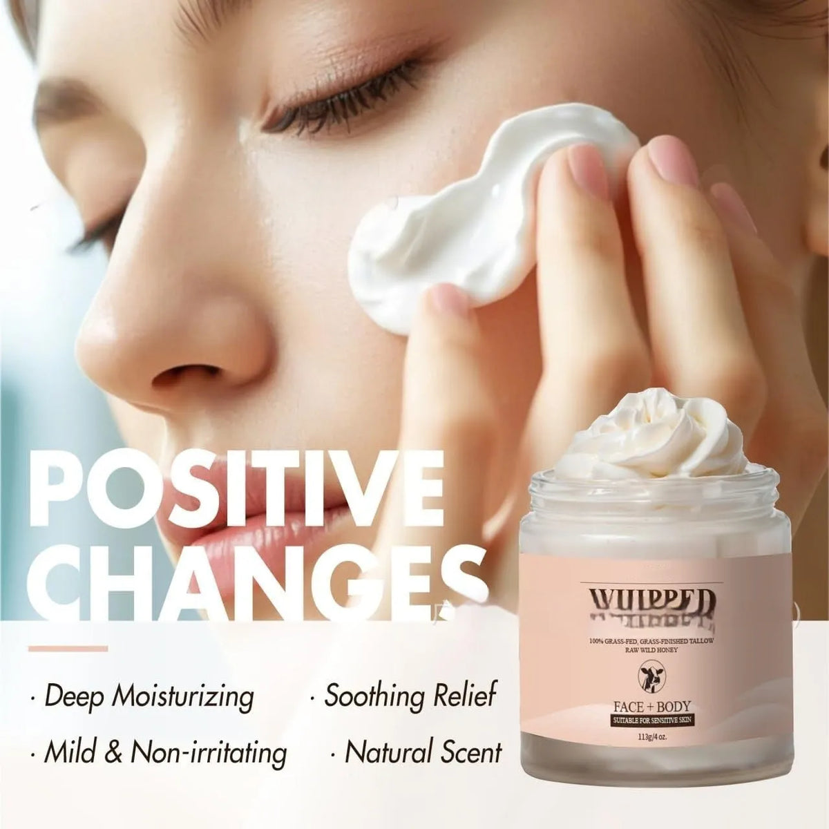 113g tub of butter cream facial moisturiser for dry skin relief