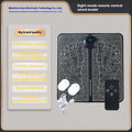 Blue USB rechargeable foot massager mat with remote control and 8 massage modes