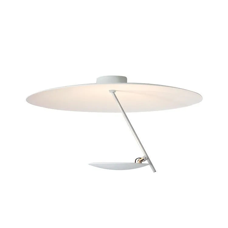50cm diameter iron ceiling lamp with warm white LED light in living room setting