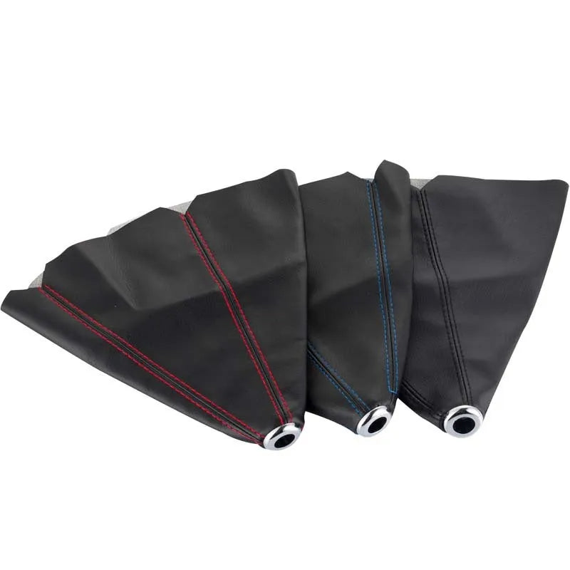 General Motors gear dust cover in PU leather showing colour line options