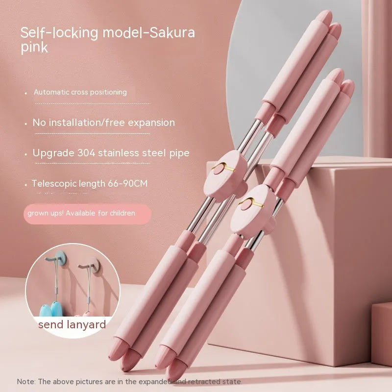 Children's adjustable open back stick for yoga and fitness body shaping exercises