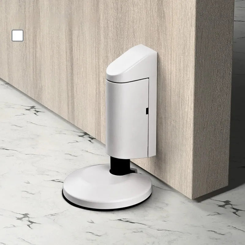 Zinc alloy invisible door stopper in six colour options including brushed gold and brushed nickel