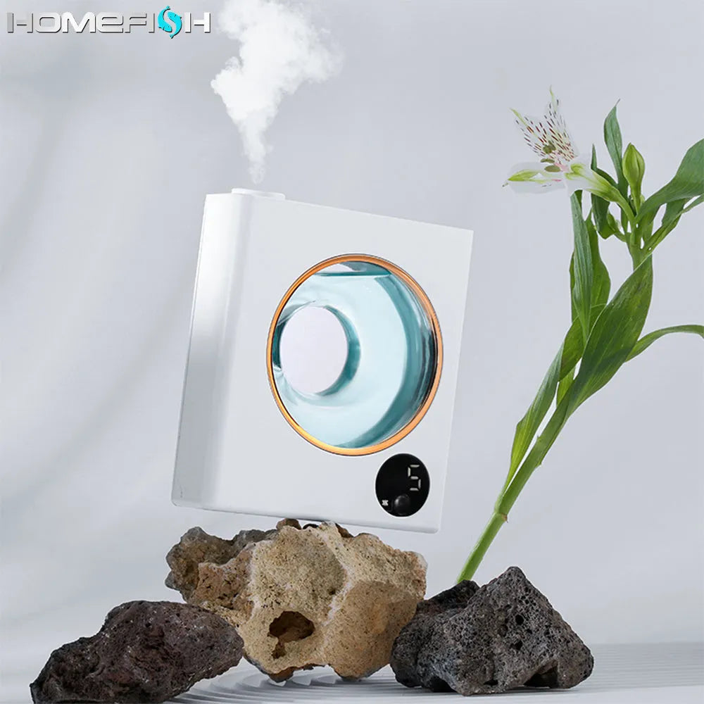 White wall-mounted automatic aromatherapy machine with USB charging port