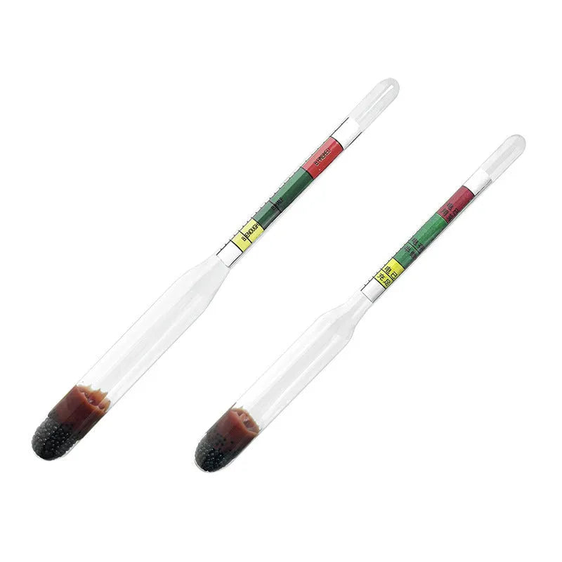 Glass automobile battery hydrometer with suction design for electrolyte density testing